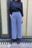 Picture of high waist pants in greyish blue