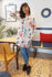 Picture of "pastel matisse" mao shirt dress