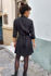 Picture of curves wrap  dress in black lilac