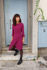 Picture of wrap midi dress in magenda