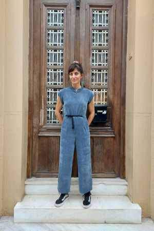 Picture of Basic jumpsuit in greyish blue