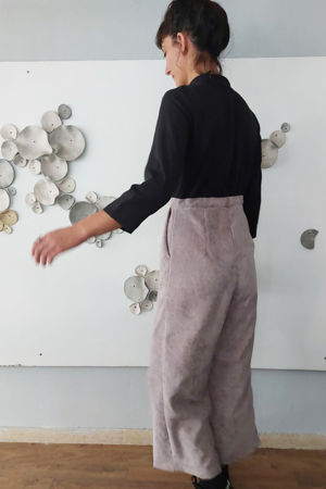 Picture of Basic jumpsuit in black- greyish lilac