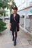 Picture of curves wrap  dress in black lilac