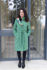 Picture of "JUST" coat in pistachio jacquard