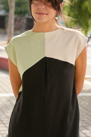 Picture of "edgy" dress pistachio