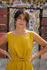 Picture of Minimal wrap midi dress in yellow