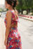 Picture of "flow"  dress in red floral