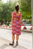 Picture of "flow"  dress in red floral