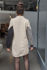 Picture of "warm pocket" dress in cream