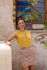 Picture of "vest" mini dress in yellow animal