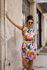 Picture of "aquarelle" mao shirt dress