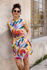Picture of "aquarelle" mao shirt dress