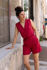 Picture of "vest" playsuit in red