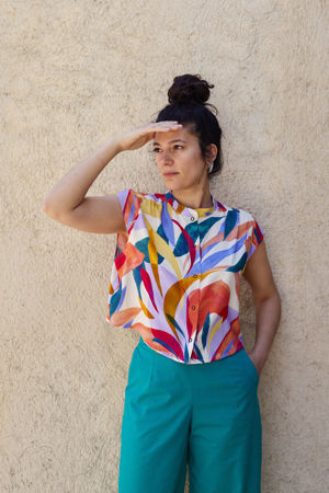 Picture of mao shirt "aquarelle"
