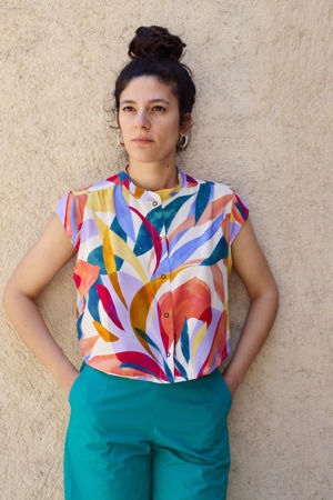 Picture of mao shirt "aquarelle"