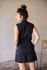 Picture of shirt playsuit in black