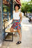 Picture of high waist  sκorts in floral