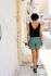 Picture of high waist  sκorts in "strokes"