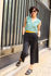 Picture of vest jumpsuit in black - strokes