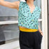 Picture of vest jumpsuit in black - strokes