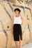 Picture of gathered pencil skirt