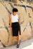 Picture of gathered pencil skirt