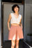 Picture of front pleat mini dress pastels