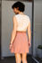 Picture of front pleat mini dress pastels