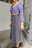 Picture of crop vest dress purple black