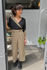 Picture of "flying lapel" jumpsuit in olive black