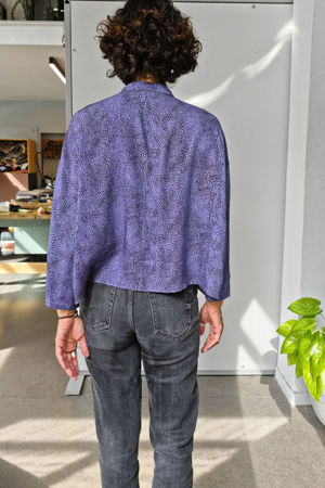 Picture of oversized mao shirt in purple