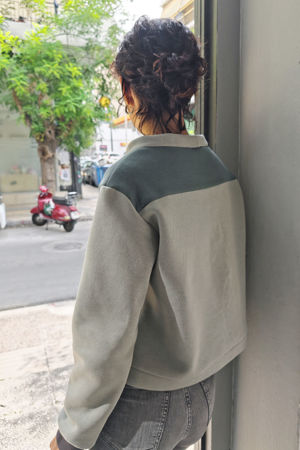 Picture of "mondrian" top pistachio green