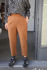 Picture of basic pants in ochre brown