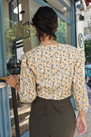 Picture of poor things top in pastel floral