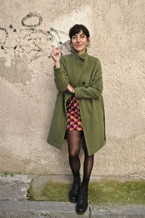 Picture of "JUST" coat in olive