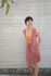 Picture of "bandeau" mini dress peach