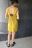 Picture of "bandeau" mini dress lime - black