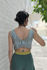 Picture of Low back jumpsuit in green animal