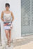 Picture of "free" mini dress off white- geometric