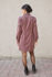 Picture of lab dress contrast burgundy